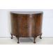 sb-16 1930 period England made antique walnut half moon sideboard storage furniture 