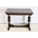 st-1 1930 period England made antique oak double cup leg center table sofa table 