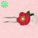  knob skill ornamental hairpin red flower ( handmade kit ) sewing handicrafts hand made switch 