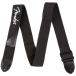 Fender USA Fender Black Polyester Logo Straps (Black/White) [0990662080]