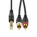 audio-technica AT-MI46/1.5 (1.5m)( Audio Technica )(6.3mm стерео стандарт штекер - вилка сетевого шнура )