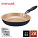 [ газ огонь специальный *500 день гарантия ] легкий ever Cook сковорода 28cm темно-синий evercookdo корова автомобиль сковорода легкий EGFP28NV[ бесплатная доставка ](433-9333)