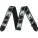 Fender крыло Monogrammed Strap Black/Light Grey/Blue ремешок монограмма 