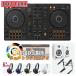(DDJ-400 пришедший на смену тип ) Pioneer DJ Pioneer DDJ-FLX4 + динамик + можно выбрать наушники +PC подставка 