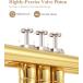 Eastar �C�[�X�^�[ ETR-380 Gold Standard Trumpet Bb �g�����y�b�g �S�[���h ��p�P�[�X/�N���[�j���O�L�b�g�t�� �֘A�摜2