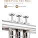Eastar �C�[�X�^�[ ETR-380N Silver Standard Trumpet Bb �g�����y�b�g �V���o�[ ��p�P�[�X/�N���[�j���O�L�b�g�t�� �֘A�摜2
