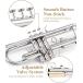 Eastar �C�[�X�^�[ ETR-380N Silver Standard Trumpet Bb �g�����y�b�g �V���o�[ ��p�P�[�X/�N���[�j���O�L�b�g�t�� �֘A�摜3