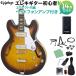 Epiphone Epiphone Casino Vintage Sunburst электрогитара начинающий 14 позиций комплект наушники усилитель имеется полный ako Casino 