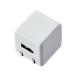ELECOM Elecom AVS-ACUAN007 WH белый USB источник питания адаптор Cube type AC зарядное устройство 5V*1A 10 год можно использовать продолжительный срок службы 