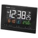 MAG( mug ) electro-magnetic wave clock put clock double alarm digital color LCD temperature display date day of the week brightness adjustment 