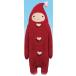 sinada мягкая игрушка fmofmo san (LL) Heart 2 kola красный 