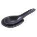  первый гора обжиг в печи китайская ложка чёрный 13.5×5.5×5Hcm Setoguro ( шт. есть ) маленький .YH-282-28