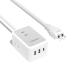  разветвитель usb имеется удлинитель 1m короткий .TESSAN usb-c розетка ответвление разрядник электропроводка 3 шт AC.1 шт type-c 2 шт typ