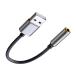 USB to 3.5mm �I�[�f�B�I �ϊ��A�_�v�^ �O�t�T�E���h�J�[�h �w�b�h�z���E�}�C�N�[�q����̉��ɐ݌v���ꂽUSB USB �|�[�g 4�Ɂi