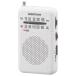  ом OHM AudioComm карман радио маленький размер AM/FM белый l ом электро- машина RAD-P370S-W 03-0984