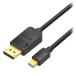 VENTION Mini DP to DP�P�[�u�� 4K�Ή� 1.5m Black HA-3141