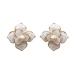 Avance цветок ракушка серьги silver925 женский 