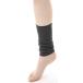 [kasane Lab] [kasanelabo] inside side silk outside cotton. two -ply braided leg warmers ( short ) ( charcoal ) organic cotton [ made in Japan /