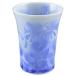  Kyoyaki Shimizu .... обжиг в печи свободный cup цветок кристалл ( синий ) KTA335