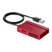  Buffalo BUFFALO USB2.0 многоформатное считывающее устройство для флэш-карт стандартный модель красный BSCR105U2RD