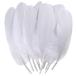  human work feather shower Atpwonz human work feather plastic enough 100 sheets 15-20cm decoration handicrafts raw materials DIY equipment ornament small articles ( white )