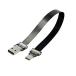 Cablecc USB 2.0Type-A мужской -USB-CType-C мужской данные Flat тонкий FPC кабель (FPV, диск, телефон для )100cm