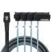xiwai внутренний 36 булавка Mini SAS SFF-8087 ho -тактный из 4 SFF-8482 Target SAS жесткий диск .SATA источник питания ke-