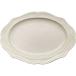 u.... Mino .[ cadre ] эллипс овальный тарелка plate relief узор диаметр примерно 17×13cm карта ru белый слоновая кость один ... электронный Len 