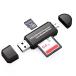 VJK SD карта памяти Leader USB многоформатное считывающее устройство для флэш-карт многофункциональный OTG SD/Micro SD карта обе соответствует Micro usb/USB подключение U