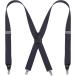 [Ksakura] suspenders men's X type hanging band width 35mm adjustment possibility man and woman use simple ( dark gray )