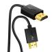 Twozoh гибкий &amp; тонкий HDMI кабель soft &amp; супер тонкий HDMI кабель короткий 4K@60Hz/2160P/1080P 0.3M