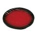  Fukui craft .. . волна гравюра круг тарелка 32cm. чёрный bokashi 55203270