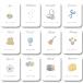 Khers выбор брать . карта акварельная живопись Touch 12 листов картон сиденье есть угол круг cut 1 лет мужчина девочка 