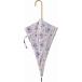 .. long umbrella 60cm Jump slim enduring manner . floral purple [17780]