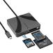 SABRENT USB-C многоформатное считывающее устройство для флэш-карт (CFexpress Type B,CFast 2.0,microSD/SD карта для )(CR-C4PM)
