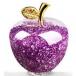 ( apple type crystal apple crystal ornament objet d'art feng shui interior (pont du monde) ( purple )