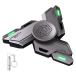  взрослый предназначенный fi jet spinner, -тактный отсутствует * не дешево *ADHD смягчение для fi jet игрушка, металлический палец spinner люминесценция c функцией тихий звук игрушка .. серый. зеленый. свет 