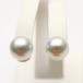  Akoya жемчуг жемчуг серьги 9.0-9.5mm натуральный цвет K14WG производства 