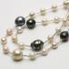  Akoya / юг . White Butterfly / Таити Black Butterfly жемчуг жемчуг длинный колье труба стойка многоцветный 14-7mm