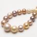  пресноводный жемчуг жемчуг колье 12-6mm многоцветный 