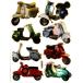  Kirakira наклейка vespa Vespa s Koo ta**