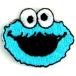  утюг нашивка Mini нашивка нашивка вышивка нашивка Cookie Monster Cara * Logo утюг .... нашивка 