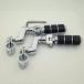 HK Group Motorcycle Chrome Footrest Foot Pegs with 1