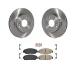 Transit Auto - Front Disc Brake Rotors And Ceramic Pads Kit For Honda Civic K8A-104026