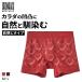  Gunze GUNZE корпус wild BODY WILD боксеры Heart рисунок мужской цельный формирование передний ..3D-Boxer мужской внутренний нижнее белье мужской нижнее белье мужчина нижнее белье 