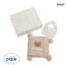  Gelato Pique Kids and Bay Be baby Bear покрывало &amp; нагрудник 2 позиций комплект подарок BOXjelapike