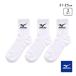 Mizuno Kids носки короткий 3 пар комплект трещина трудно крепкий пальцы ног пятка укрепление белый school Junior 21-23cm 23-25cm MIZUNO. покупка 