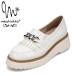  форель che ta толщина низ повседневная обувь KK9324 женский Loafer повседневная обувь металлик бахрома цепь простой белый . покупка 