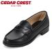 se темный rest монета Loafer CC-2201 женский Loafer посещение школы школа ходить на работу глянец простой черный 
