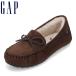  Gap боа мокасины GPL82656CW женский мокасины туфли без застежки повседневная обувь боа теплый теплый защищающий от холода темно-коричневый 